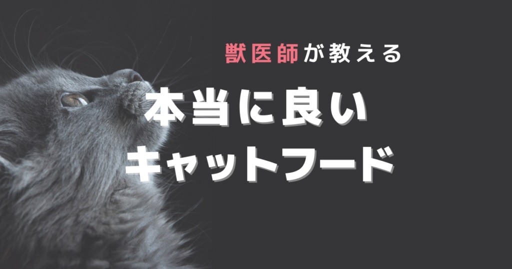 獣医師がおすすめする本当に良いキャットフードとその選び方 げぼくの教科書